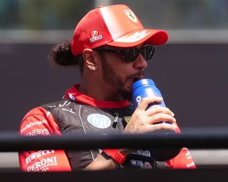 Lewis Hamilton before the Hungarian Grand Prix at the Hungaroring.