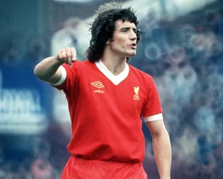 Kevin Keegan on the pitch for Liverpool during a match against Birmingham City in 1976. ‘The only thing I used to fear was missing an open goal in front of the Kop – I think I would have died on the spot,’ he said.