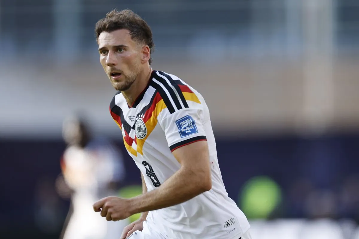 Leon Goretzka in action for Germany at the World Cup