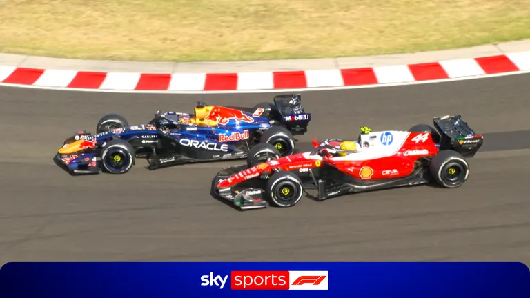 Max Verstappen shocks Lewis Hamilton with a stunning overtake at the Hungarian Grand Prix.
