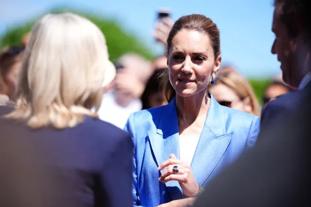 Kate chatted with fans and stopped to take photos (Adam Davy/PA)