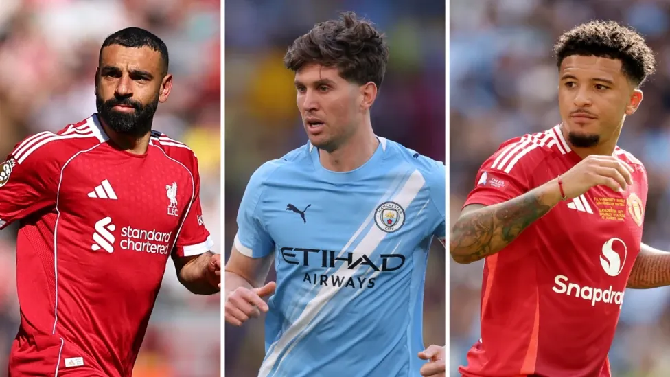 Mohamed Salah, John Stones and Jadon Sancho