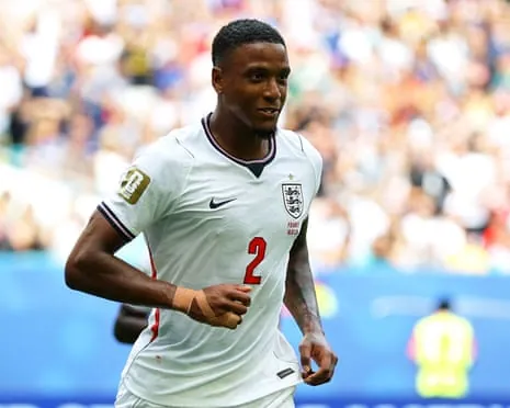 Ezri Konsa during England's World Cup third-fourth playoff against France